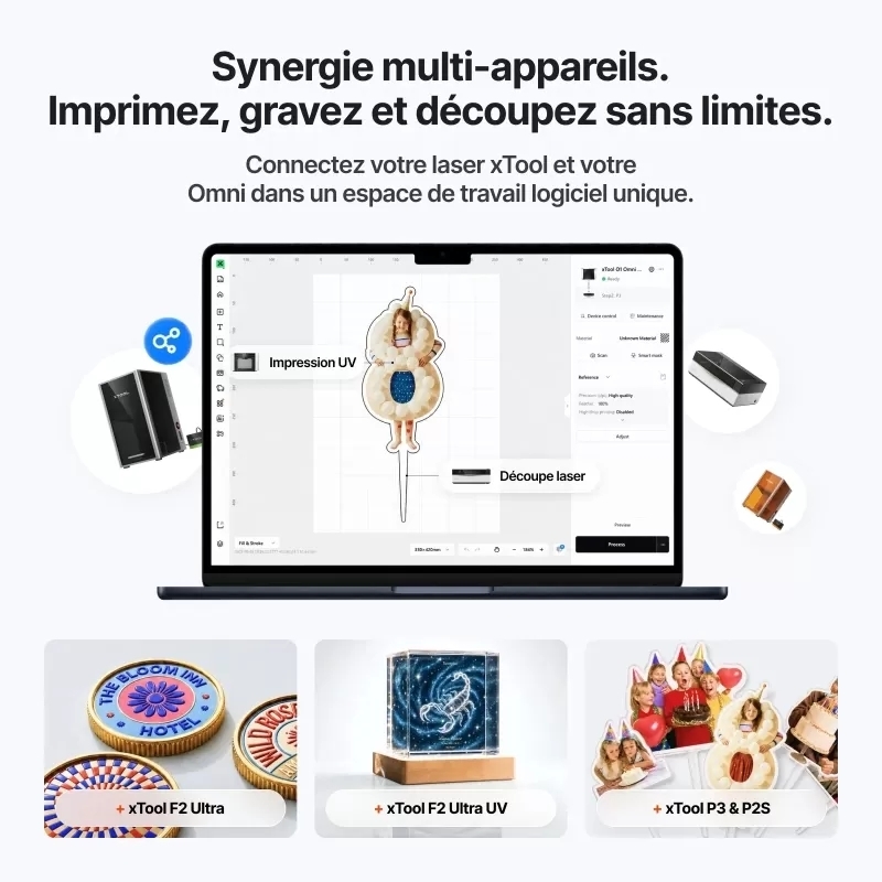 xTool Imprimante O1 Omni Printer